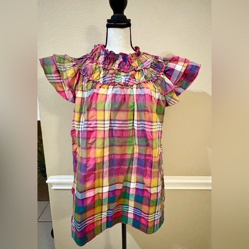 BiBi New with tags Colorful Plaid Top size XL